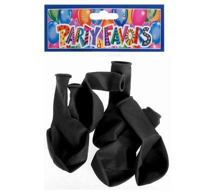 Black Helium Balloons 6pc