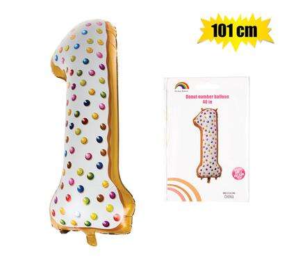 Donut Balloon Donut Number Birthday Party Decorations Grow Up Aluminum Hanging Foil Film Balloon ...