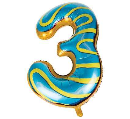 Donut Balloon Donut Number Birthday Party Decorations Grow Up Aluminum Hanging Foil Film Balloon ...