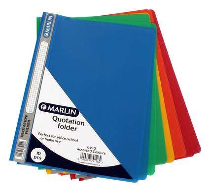 Marlin A4 Quotation Folder 5 Pack Set