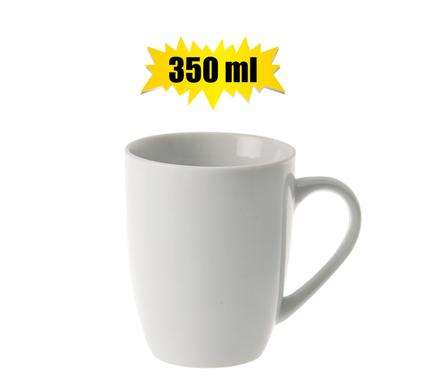 Daily Barrel Whiteware Coffee Mug, 350ml