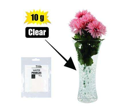Pebbles Water Gel Beads 10x10g Bags Clear Translucent Gel Pearls for Vases, Wedding Centrepiece, ...