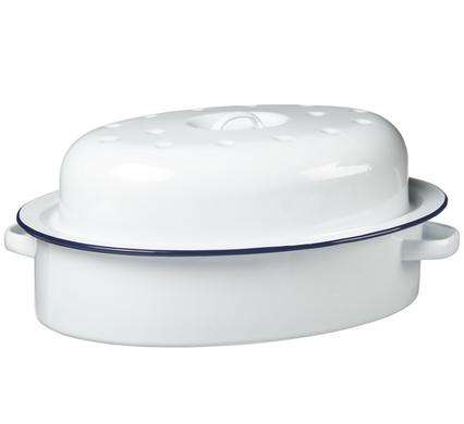 ROASTER ENAMEL 1st-GRADE OVAL 30cm