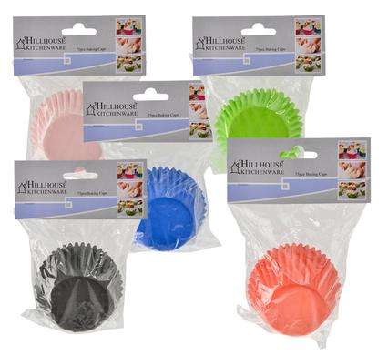 Paper Muffin Cups Assorted Col 75pc