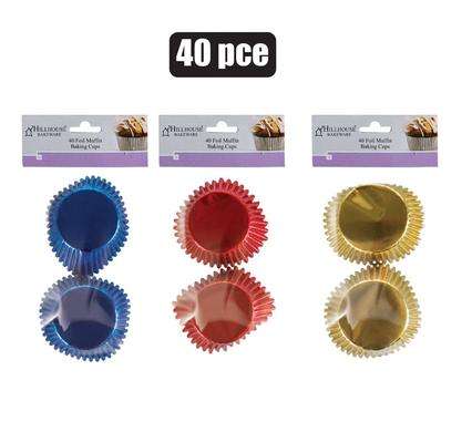 Hillhouse Baking Foil Muffin Cup 40pc