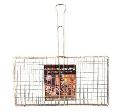 Large Rectangular Metal Braai Grid 60X32Cm, Easily Hold Meat And Braai