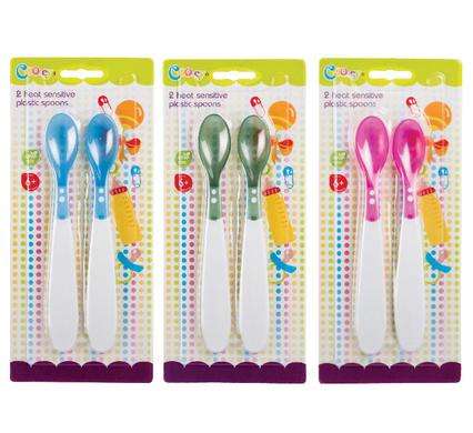 Cooey Heat Sensitive Baby Feeding Spoons 2pc Thermochromatic