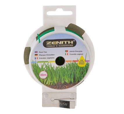 Zenith Plastic Coated Wire Plant Ties Strong Sturdy - 30 Metre Dispencer