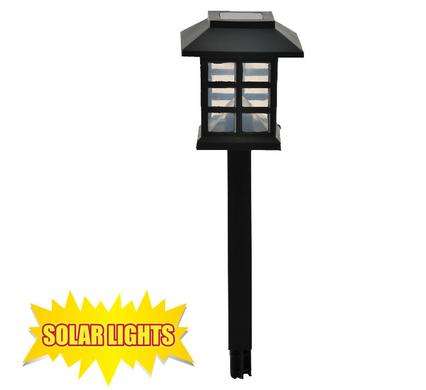 Solar Powered Garden Lantern with Spike for Garden Lighting