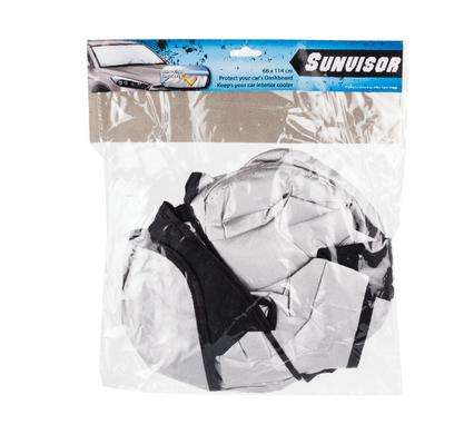 Sunvisor Car Windscreen Sun Shield, Easily Foldable, Size 114x66cm