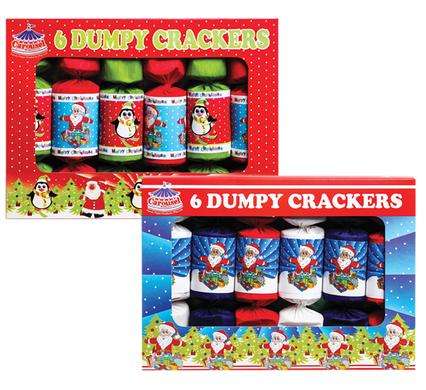 Xmas Crackers Dumpy 6Pc