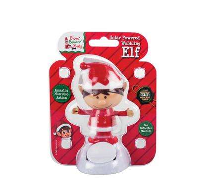 Xmas Sundry Solar Wobbler Elf
