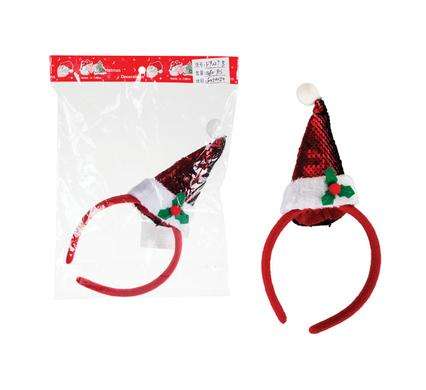 Xmas Dress Up Headband Santa Hat 15X9Cm