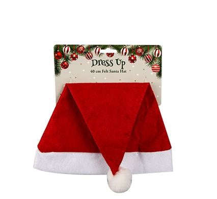 Christmas Dress Up Santa Hat 40x27cm Fun Festive Costume Accessories