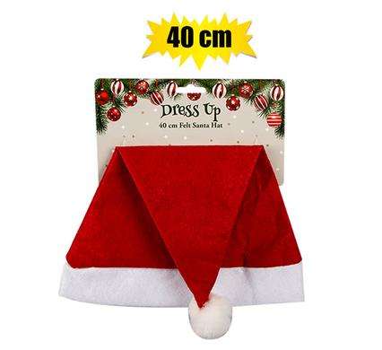 Christmas Dress Up Santa Hat 40x27cm Fun Festive Costume Accessories