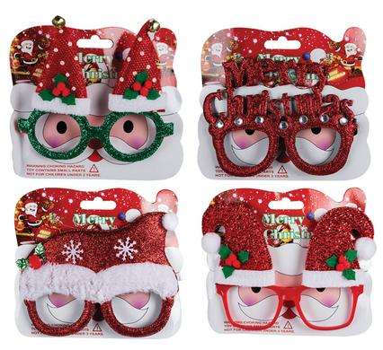 Xmas Dress Up Novelty Glasses