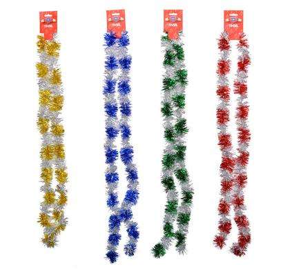 Xmas Garland Tinsel 6Cmx2M Two-Tone