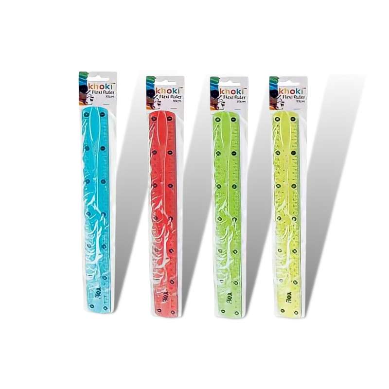 Flexible 30cm Ruler, Stationery Ruler Used for Office, School, Home, Flexibility Reduces Risk of ...