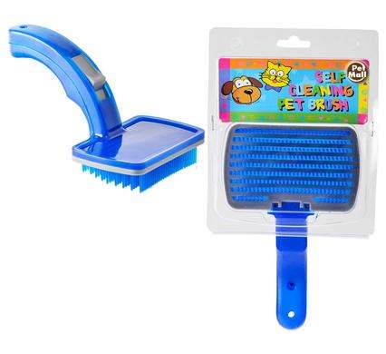 Pet Dog Cat Brush 20cm Self-Cleaning