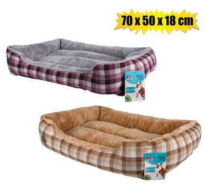 Best Friend Faux Fur Luxury Rectangular Pet Bed (Multiple Sizes) - 70x50x18cm