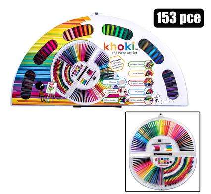 Khoki Art Set 153pc in Fold Up Carry Case