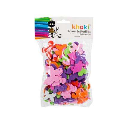 Khoki Foam Butterflies Self Adhesive Multi Coloured