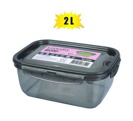2L Snap Lock Plastic Container Leak Proof Silicone Seal, Snap Off Lid, Meal Prep, Food Storage, L...