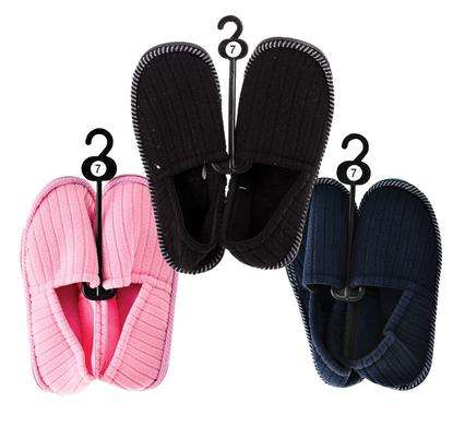 Slipper with Binding & Tapered Sole  Size 7 Comfortable Winter Essentials