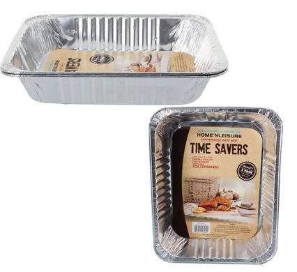 Aluminium Foil Tray Set 29.5 x 23.5 x 5.5cm - 2pc