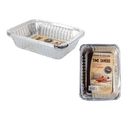Aluminium Foil Pans 5pc, 20x14x4cm