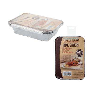 Aluminium Foil Baking Pans 17x11.5x3cm 5pc