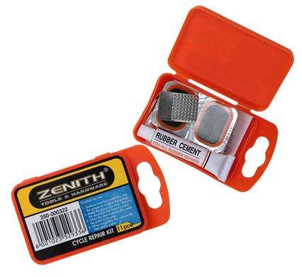 Zenith Bicycle Repair kit 11pc All In One Box