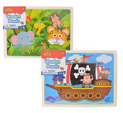 PUZZLE WOOD JIGSAW 25 PCE 40x30cm