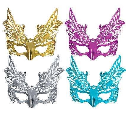 Theatrical Dress Up Mask, Multicolour 6 Pack