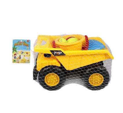 Beach Truck Set With Tilt and Accessories 37x21cm, Summer Fun Kids Beach Toy Set Improve Fine Mot...