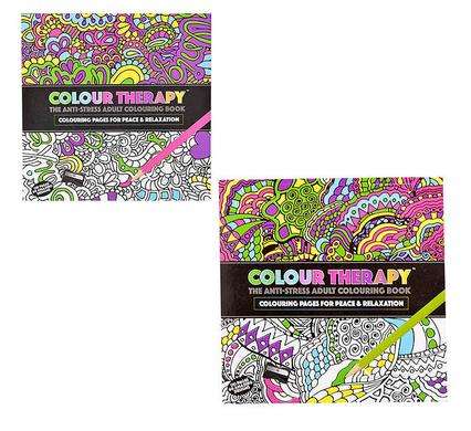 Therapeutic Adult Colouring Book 21x20cm 120 Page