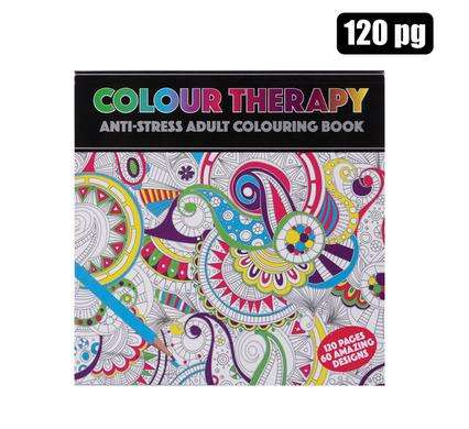 Therapeutic Adult Colouring Book 21x20cm 120 Page