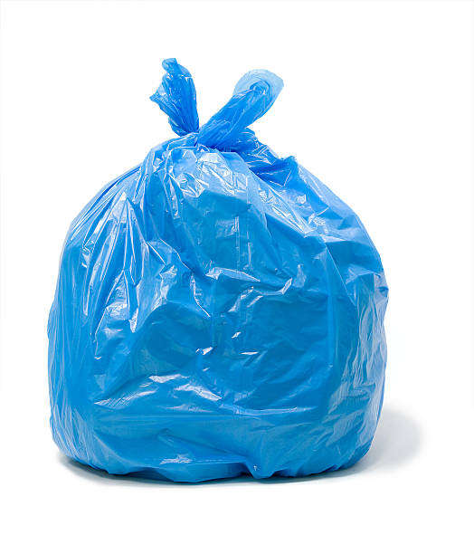Blue Plastic Rubbish Bag, Refuse Bin Liner - 760 x 910mm, 30 micron - 200 Bags