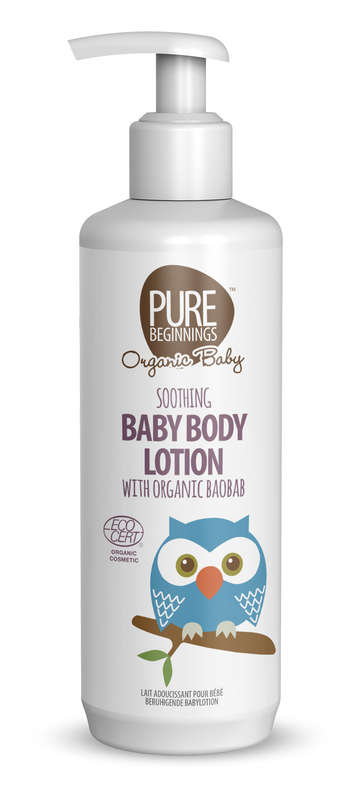 Pure Beginnings Soothing Baby Lotion with Organic Baobab 250ml Hydrating, Mildly Scented, Certifi...