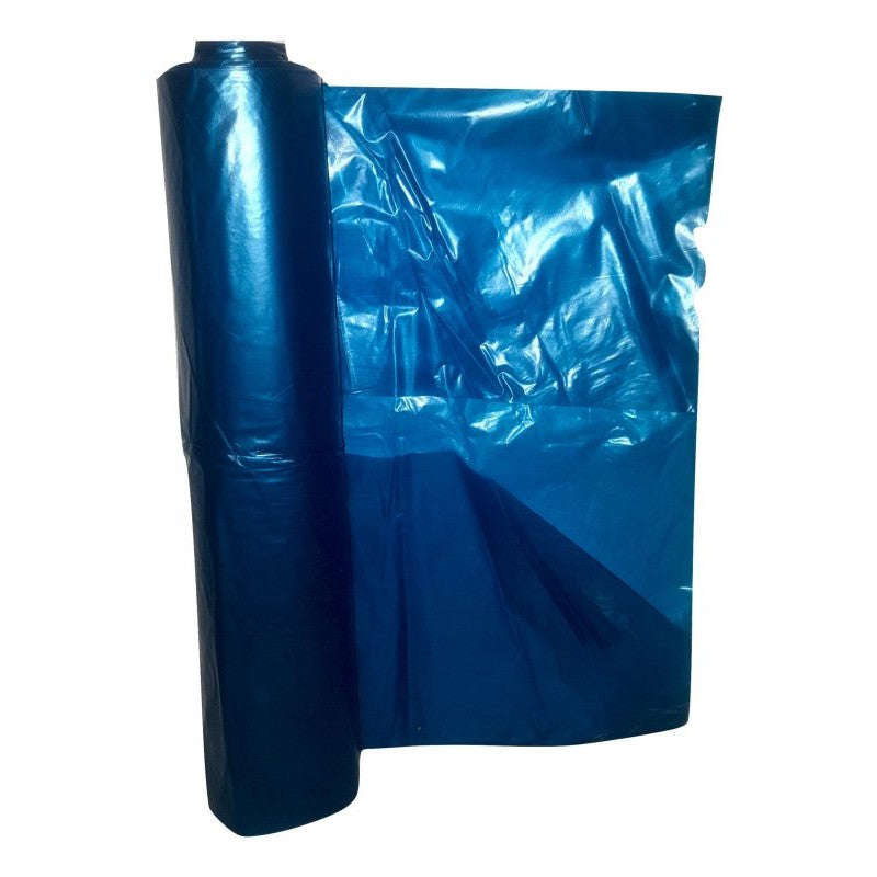 Blue Plastic Rubbish Bag, Refuse Bin Liner - 760 x 910mm, 30 micron - 200 Bags