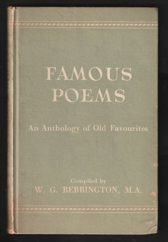 Famous Poems By W. G. Bebbington, M.A.