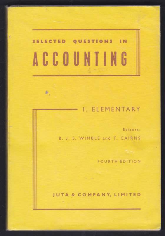 Selected Questions In Accounting