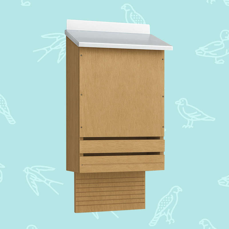 Bat Hive, 3x Chamber Bat Roost with Metal Roof