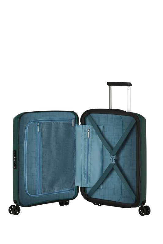 American Tourister Aerostep Expandable 55cm Cabin Spinner | Dark Forest
