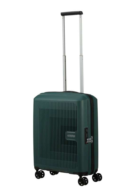 American Tourister Aerostep Expandable 55cm Cabin Spinner | Dark Forest