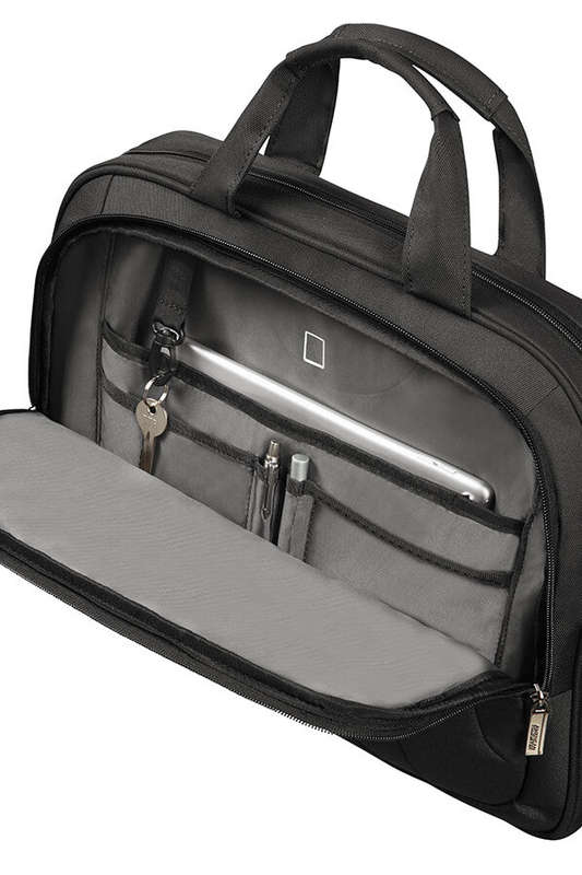 American Tourister At Work Laptop Bag 15.6" | Black/Orange