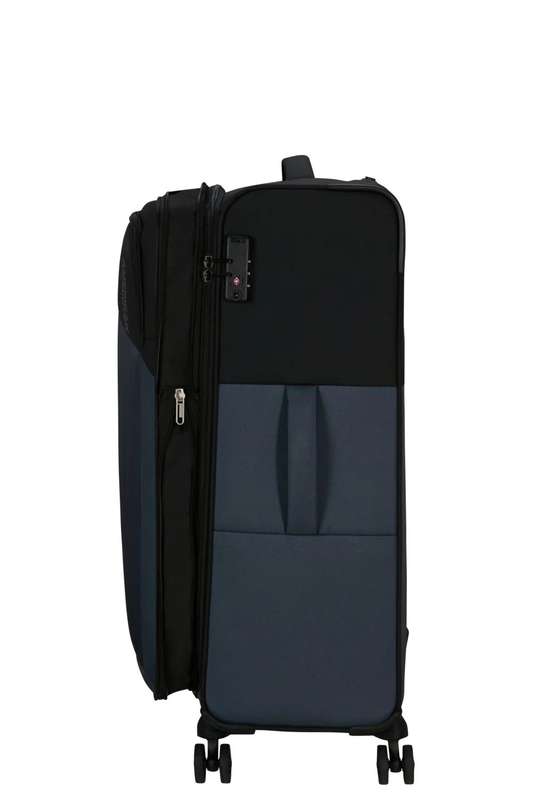 American Tourister Daring Dash 77cm Large Spinner - Expandable | Black/Grey