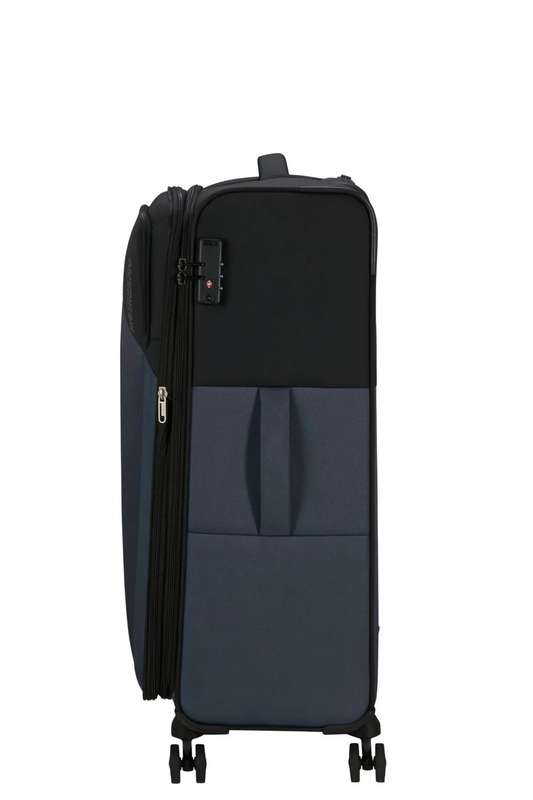 American Tourister Daring Dash 77cm Large Spinner - Expandable | Black/Grey