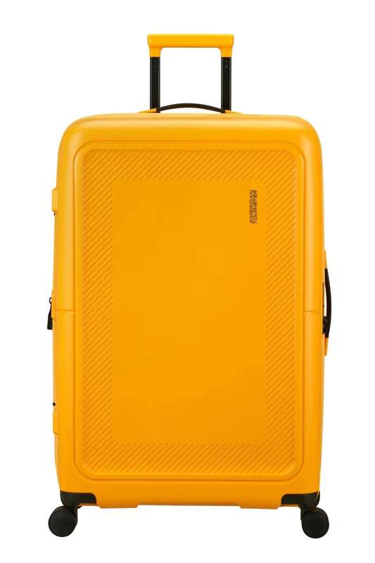 American Tourister Dashpop 77cm Large Spinner - Expandable | Golden Yellow
