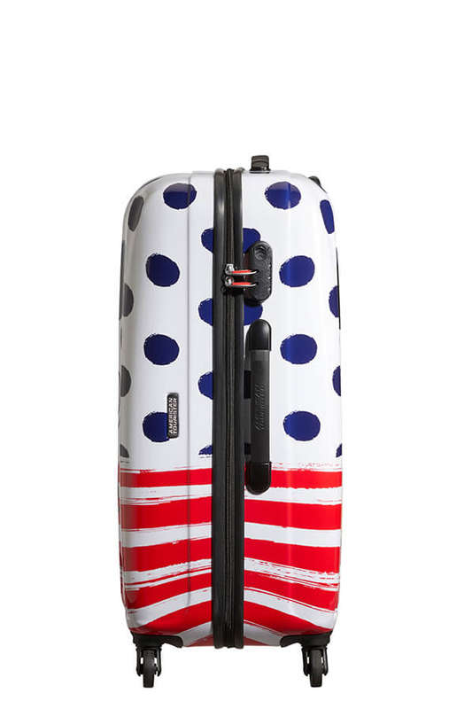 American Tourister Disney Legends Alfatwist 75cm Large Spinner | Mickey Blue Dots